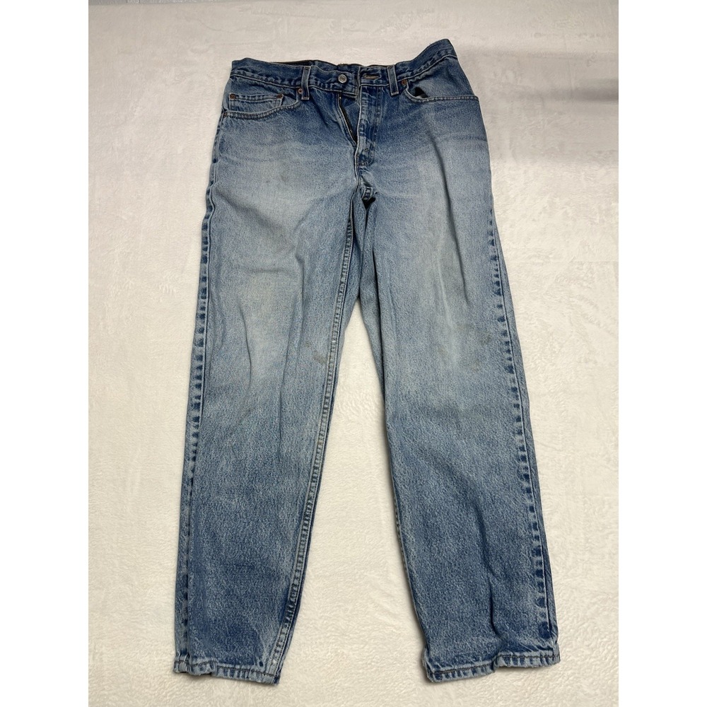 Levis 550 Jeans Mens 33x30 Blue Denim Faded Cotton Relaxed Fit Casual Adult Levi